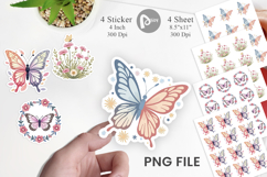 Butterfly Bloom Pastels Sticker Product Image 1
