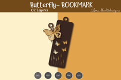 Butterfly Bookmark Template Product Image 2