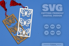 Butterfly Bookmark SVG 2 Product Image 1