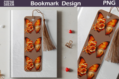 Butterfly Floral Bookmark | Botanical Butterfly Bookmark Product Image 1