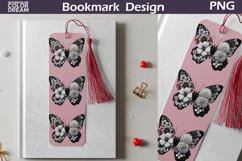 Butterfly Floral Bookmark | Botanical Butterfly Bookmark Product Image 1