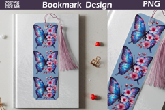 Butterfly Floral Bookmark | Botanical Butterfly Bookmark Product Image 1