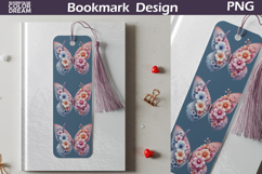Butterfly Floral Bookmark | Botanical Butterfly Bookmark Product Image 1