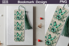 Butterfly Floral Bookmark | Botanical Butterfly Bookmark Product Image 1