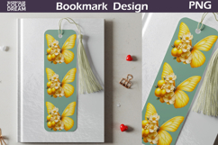 Butterfly Floral Bookmark | Botanical Butterfly Bookmark Product Image 1