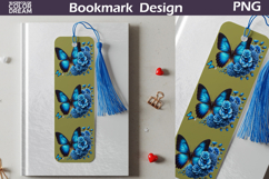 Butterfly Floral Bookmark | Botanical Butterfly Bookmark Product Image 1