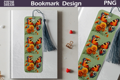 Butterfly Floral Bookmark | Botanical Butterfly Bookmark Product Image 1