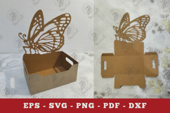 Butterfly Box Display Papercut SVG Product Image 1