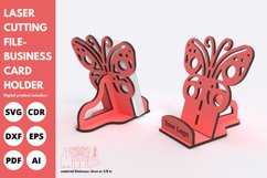 butterfly | business card holder | svg | laser | 3d | cut Product Image 3