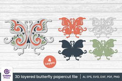 butterfly-butterfly svg-paper cutting-butterfly cut file-cut file svg-3d layered-bundle