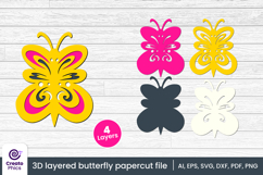 butterfly-butterfly svg-paper cutting-butterfly cut file-cut file svg-3d layered-bundle