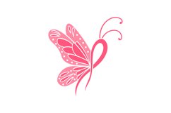Butterfly Cancer Ribbon Product Image 1