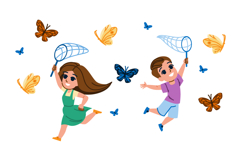 entomology butterfly catch net vector Product Image 1