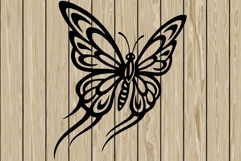 Butterfly celtic stencil silhouette SVG Product Image 1