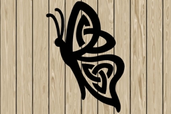 Butterfly celtic stencil silhouette SVG Product Image 1