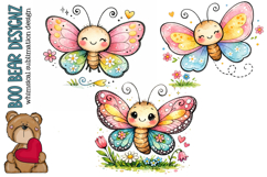 Whimsical Butterfly Clipart Product Image 1