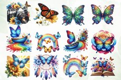 Butterfly Sublimation Clipart Product Image 3