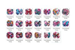 Butterfly Coaster Bundle - Floral Round Coaster Bundle