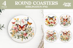 Butterfly Coaster Sublimation