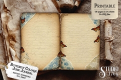 Butterfly Collage Junk Journal Pages Product Image 2