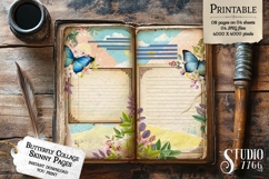Butterfly Collage Skinny Junk Journal Product Image 2