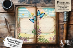 Butterfly Collage Skinny Junk Journal Product Image 3