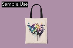 Beautiful Butterfly Color Drip - Sublimation - Digital Product Image 4