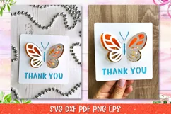 Thank You Confetti Shaker Card, Thank You Card SVG Product Image 15