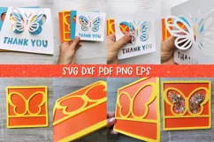 Thank You Confetti Shaker Card, Thank You Card SVG Product Image 10
