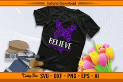 Believe Butterfly Hodgkin’s Lymphoma Awareness SVG Product Image 2