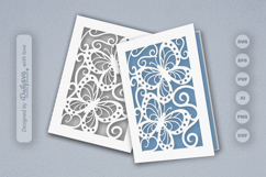 Butterfly Cutway Greeting Card SVG Product Image 2