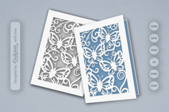 Butterfly Cutway Greeting Card SVG Product Image 2