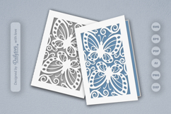 Butterfly Cutway Greeting Card SVG Product Image 2