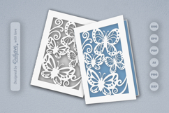 Butterfly Cutway Greeting Card SVG Product Image 2