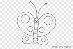 Pretty butterfly beautiful wings pattern PNG animal clipart Product Image 1