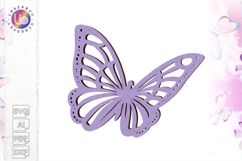 Butterfly Hanging Ornament SVG for Laser and Cricut Use Product Image 1