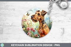 GorgeousButterfly Dog Keychain design.