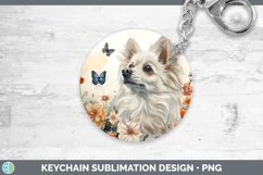 GorgeousButterfly Dog Keychain design.