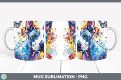 GorgeousButterfly Dog Mug Wrap design.