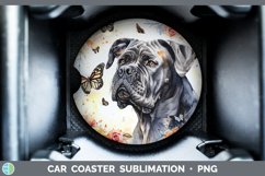 GorgeousButterfly Dog Car Coaster design.