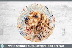 GorgeousButterfly Dog Wind Spinner design.