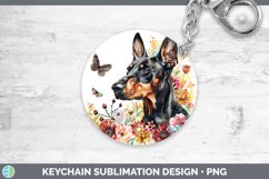 GorgeousButterfly Dog Keychain design.