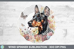 GorgeousButterfly Dog Wind Spinner design.