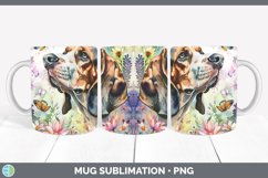 GorgeousButterfly Dog Mug Wrap design.
