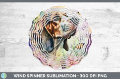 GorgeousButterfly Dog Wind Spinner design.