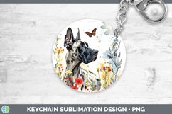 GorgeousButterfly Dog Keychain design.