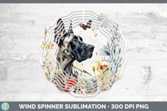 GorgeousButterfly Dog Wind Spinner design.