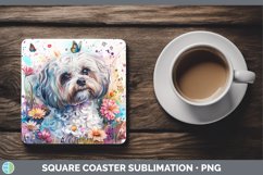 GorgeousButterfly Dog Square Coaster design.