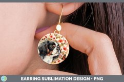 GorgeousButterfly Dog Round Earrings design.