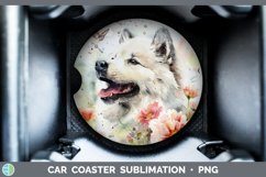 GorgeousButterfly Dog Car Coaster design.